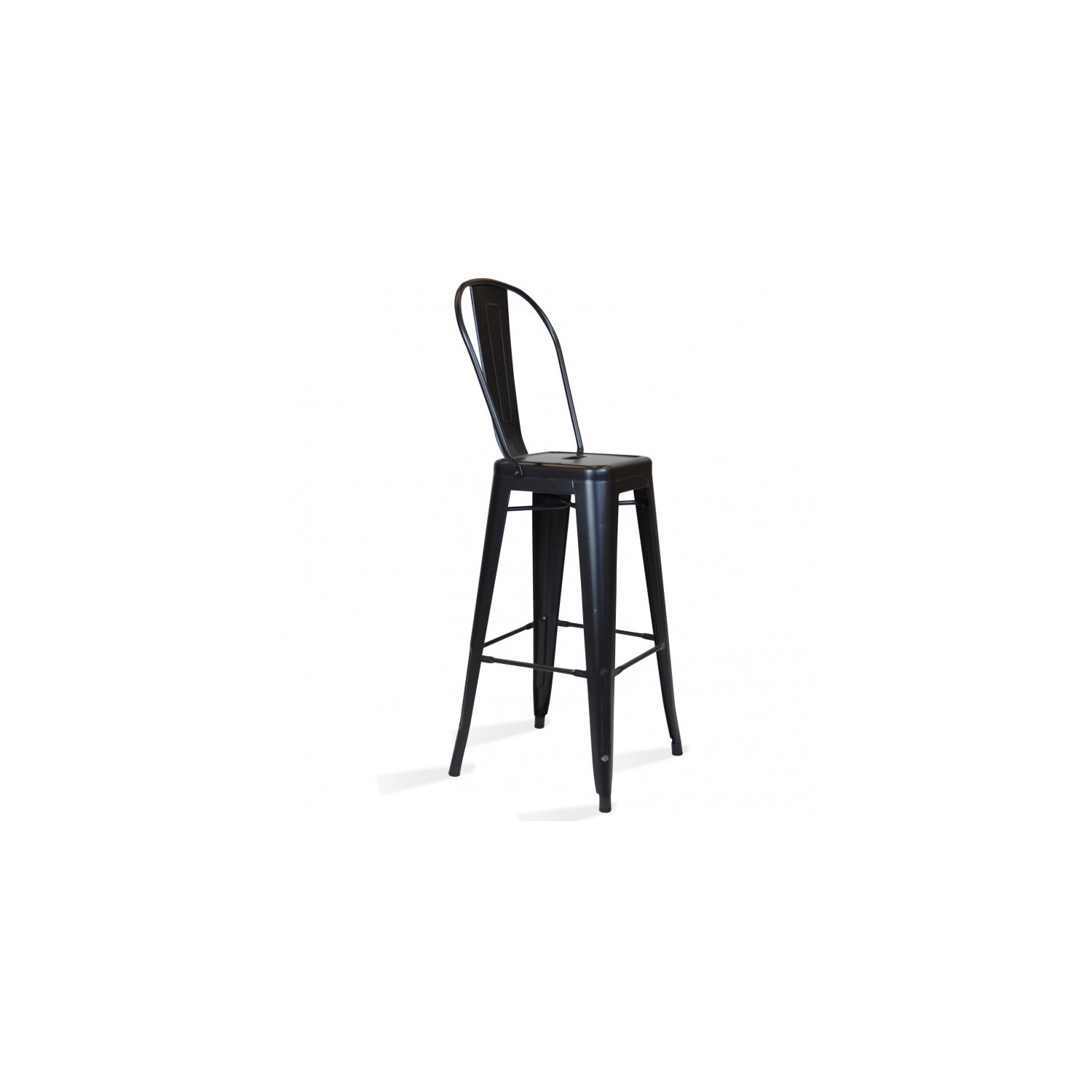 PACK 4 TABURETER BISTRO MATT HIGHBACK