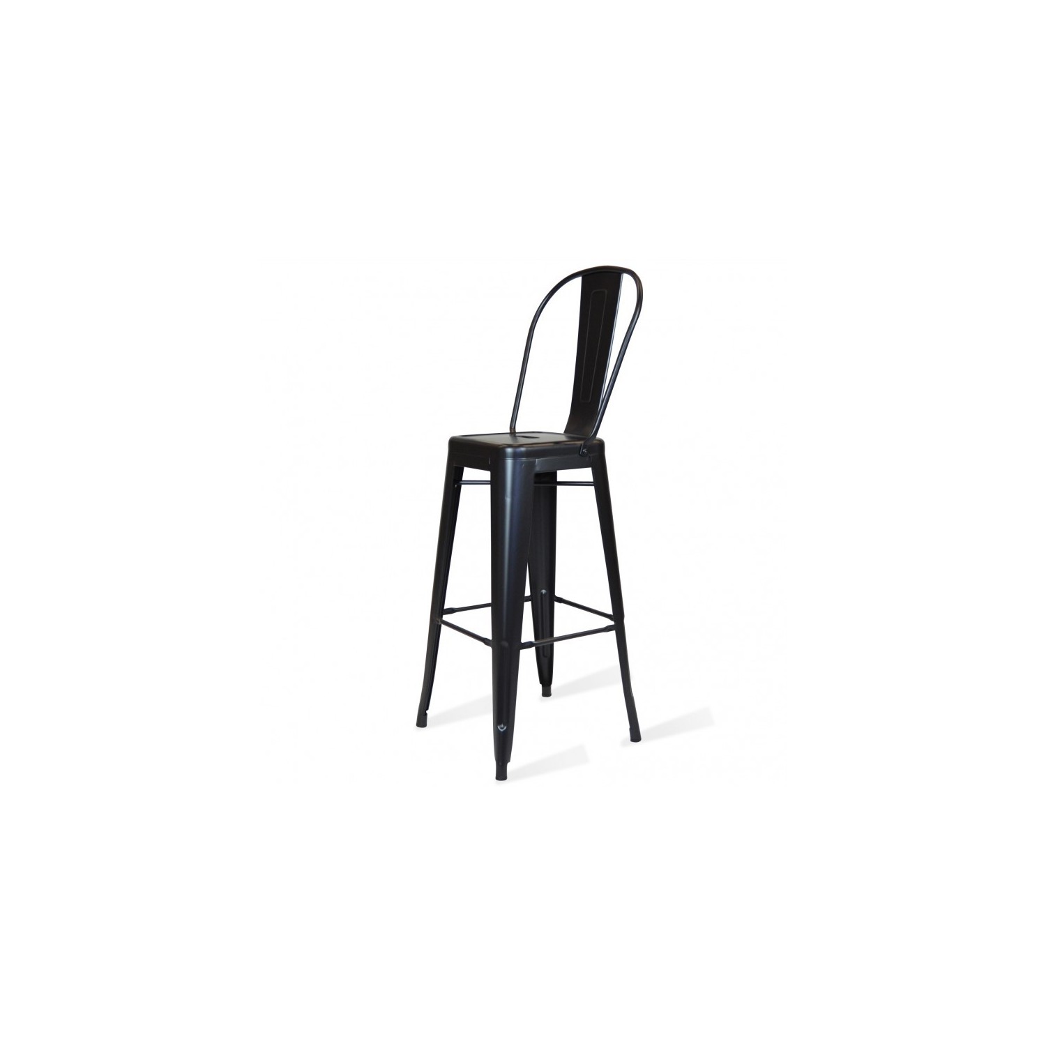 PACK 4 TABURETEN BISTRO MATT HIGHBACK