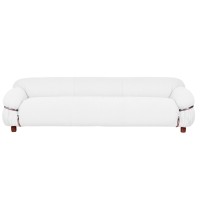 OLYMPIA 3-SEAT SOFA UPHOLSTERED IN SHERPA FABRIC