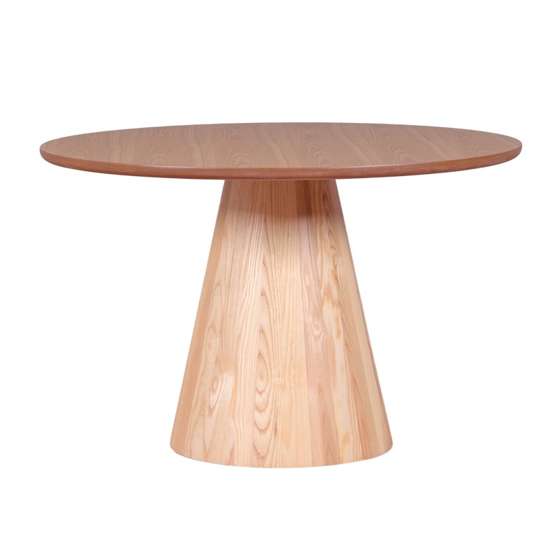 Table de salle à manger gigogne 120cm en bois de frêne