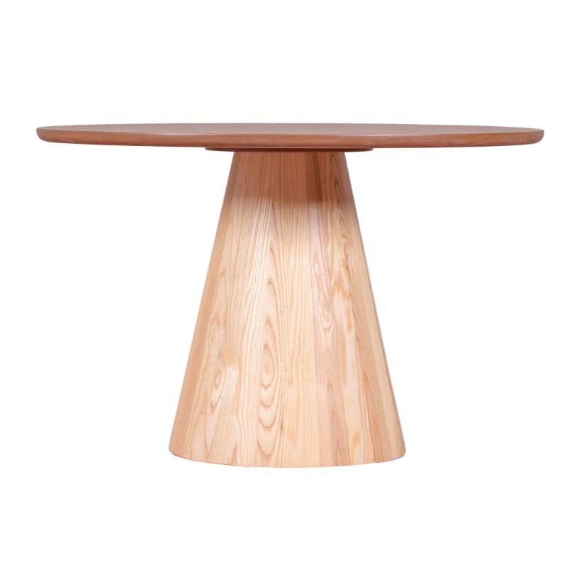 Table de salle à manger gigogne 120cm en bois de frêne
