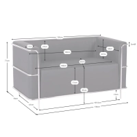 Designerska sofa 2-osobowa tapicerowana skórą ekologiczną Torino Nest Dream - 39