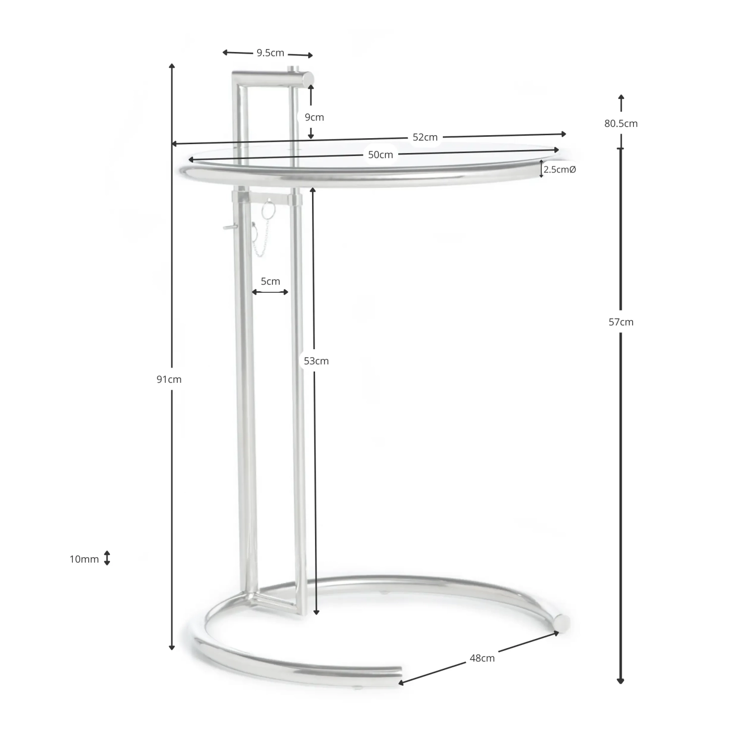 Table d'appoint design Eileen Gray Table Nest Dream - 28