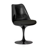 Chaise Lotus All Black avec coussin en coton FURNMOD - 8