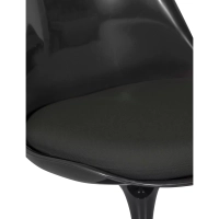 Chaise Lotus All Black avec coussin en coton FURNMOD - 9