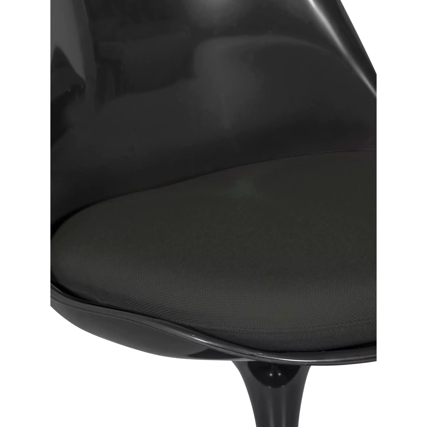 Chaise Lotus All Black avec coussin en coton FURNMOD - 9