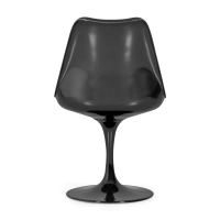 Chaise Lotus All Black avec coussin en coton FURNMOD - 38