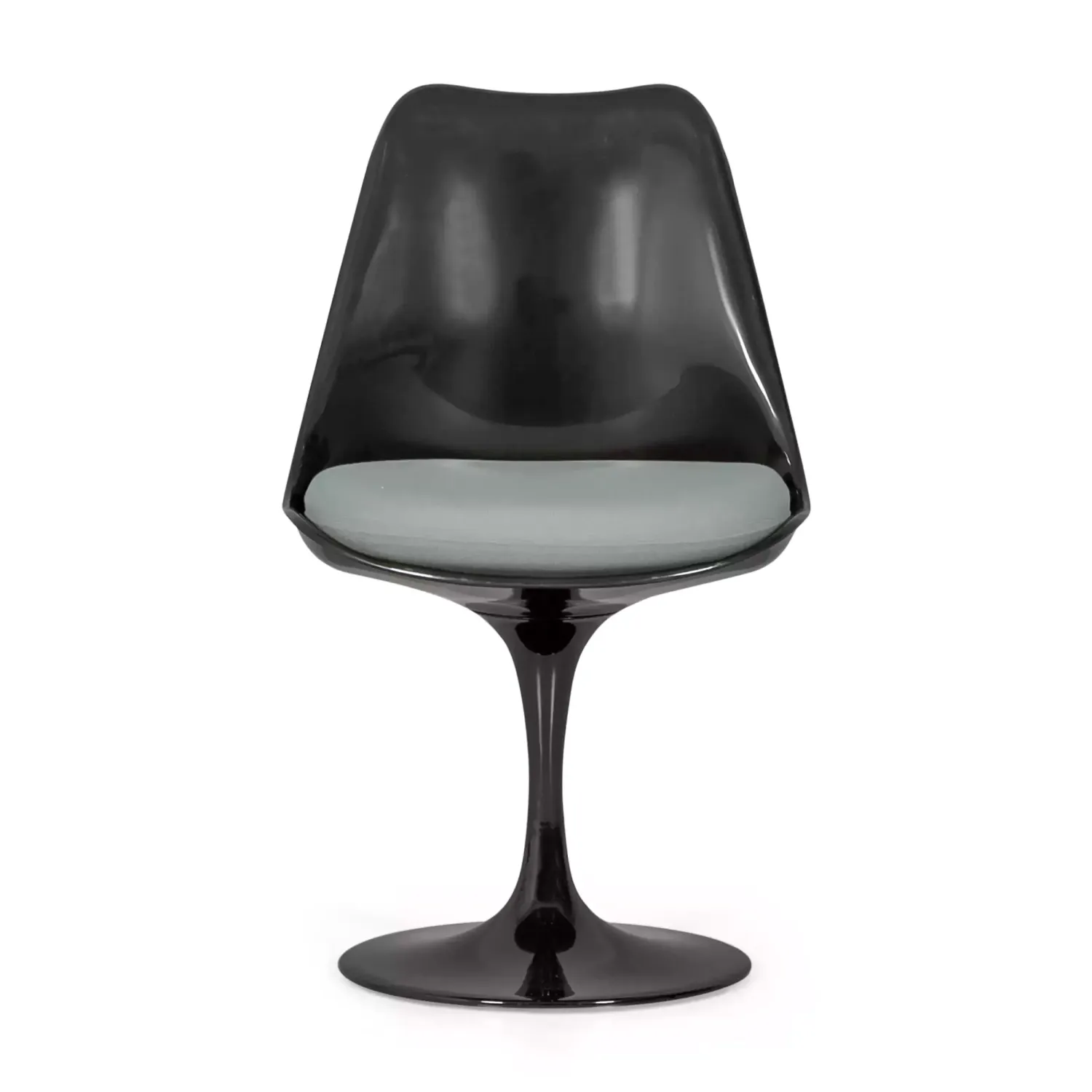 Lotus Chair All Black with cotton cushion FURNMOD - 18