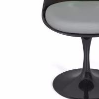 Lotus Chair All Black with cotton cushion FURNMOD - 19