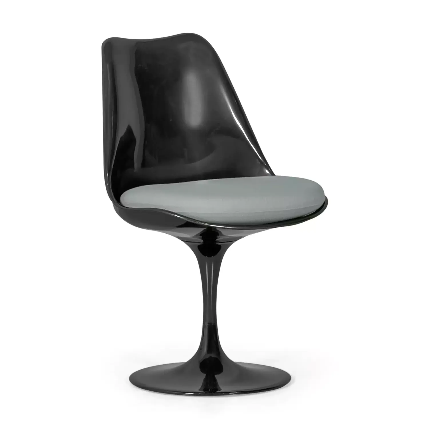 Lotus Chair All Black with cotton cushion FURNMOD - 16