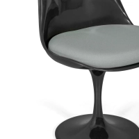 Chaise Lotus All Black avec coussin en coton FURNMOD - 17