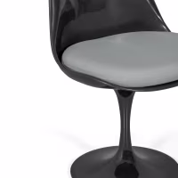 Lotus Chair All Black with cotton cushion FURNMOD - 17