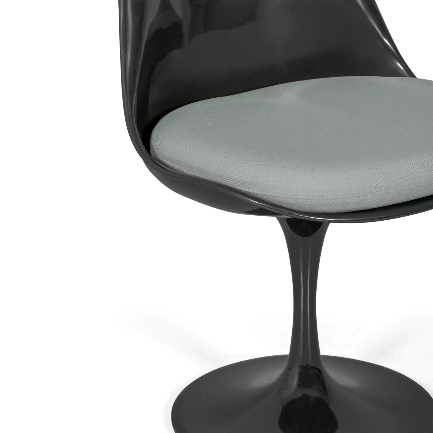 Chaise Lotus All Black avec coussin en coton FURNMOD - 17