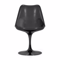 Lotus Chair All Black with cotton cushion FURNMOD - 22