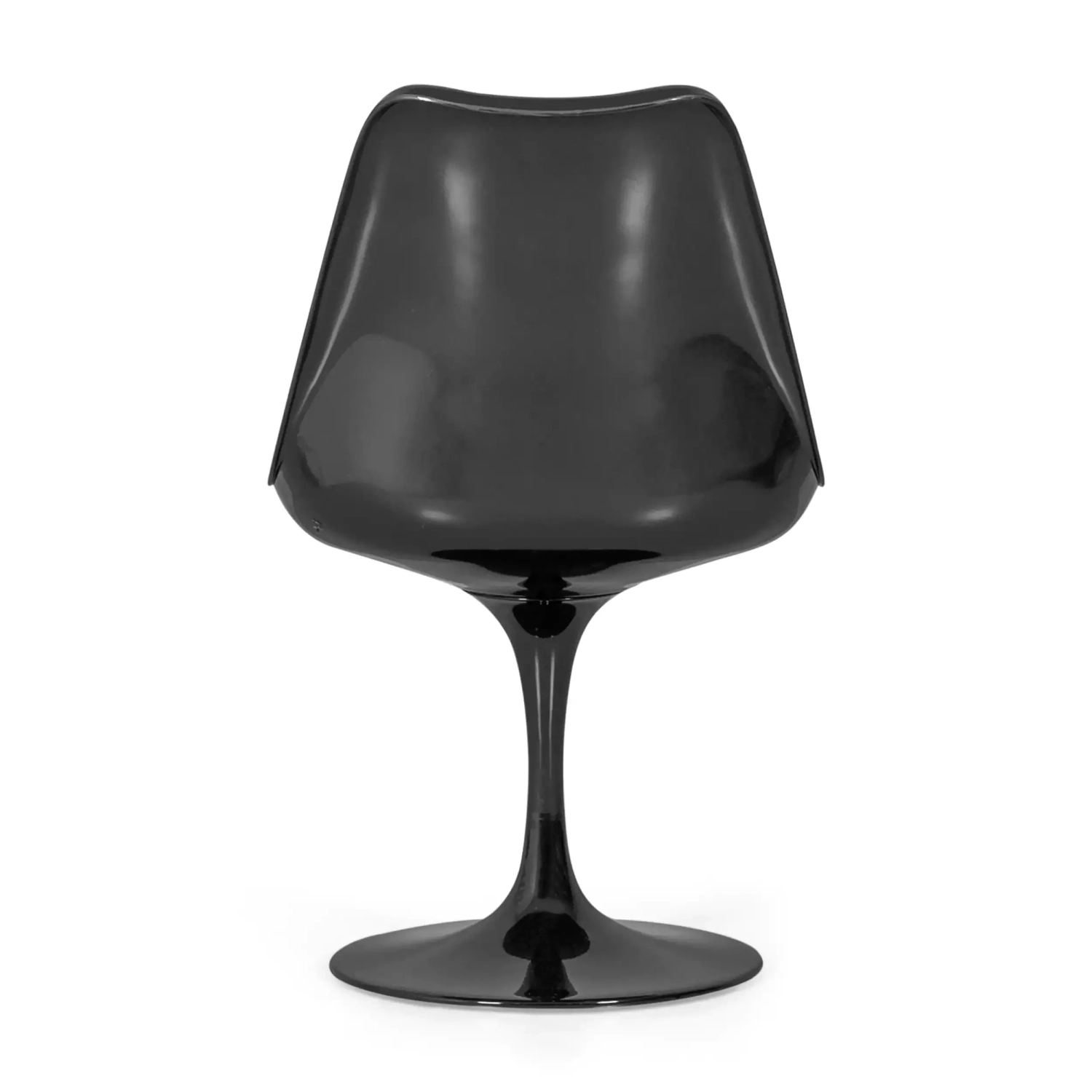 Chaise Lotus All Black avec coussin en coton FURNMOD - 22