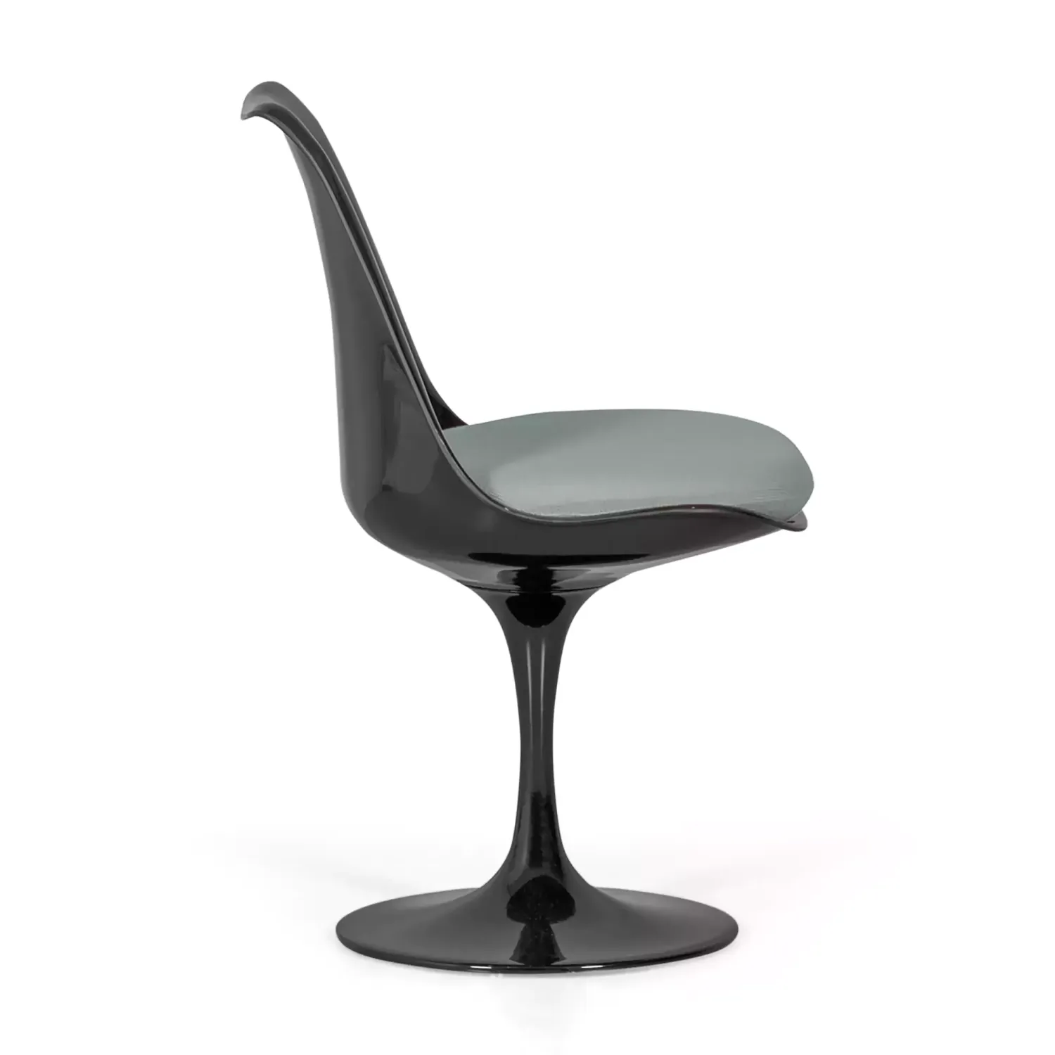 Lotus Chair All Black with cotton cushion FURNMOD - 20