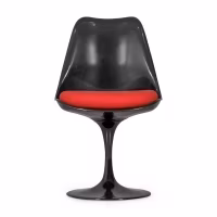 Lotus Chair All Black with cotton cushion FURNMOD - 3