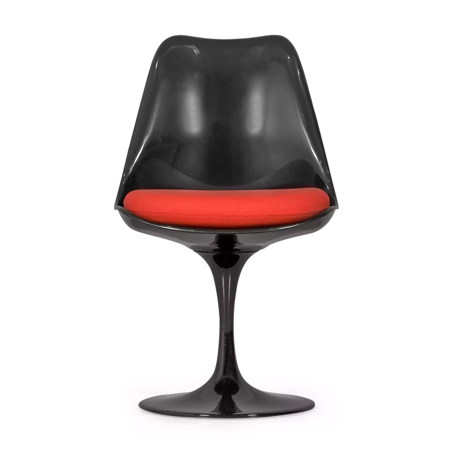 Chaise Lotus All Black avec coussin en coton FURNMOD - 3