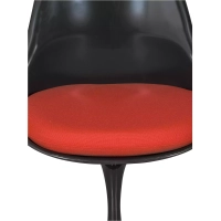 Chaise Lotus All Black avec coussin en coton FURNMOD - 4