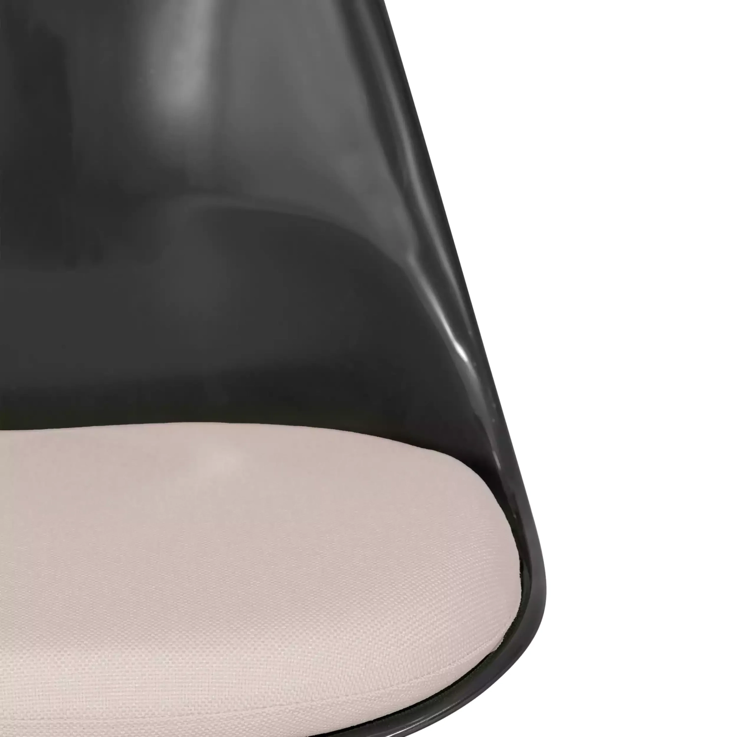 Chaise Lotus All Black avec coussin en coton FURNMOD - 27