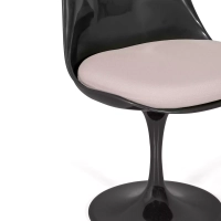 Chaise Lotus All Black avec coussin en coton FURNMOD - 31