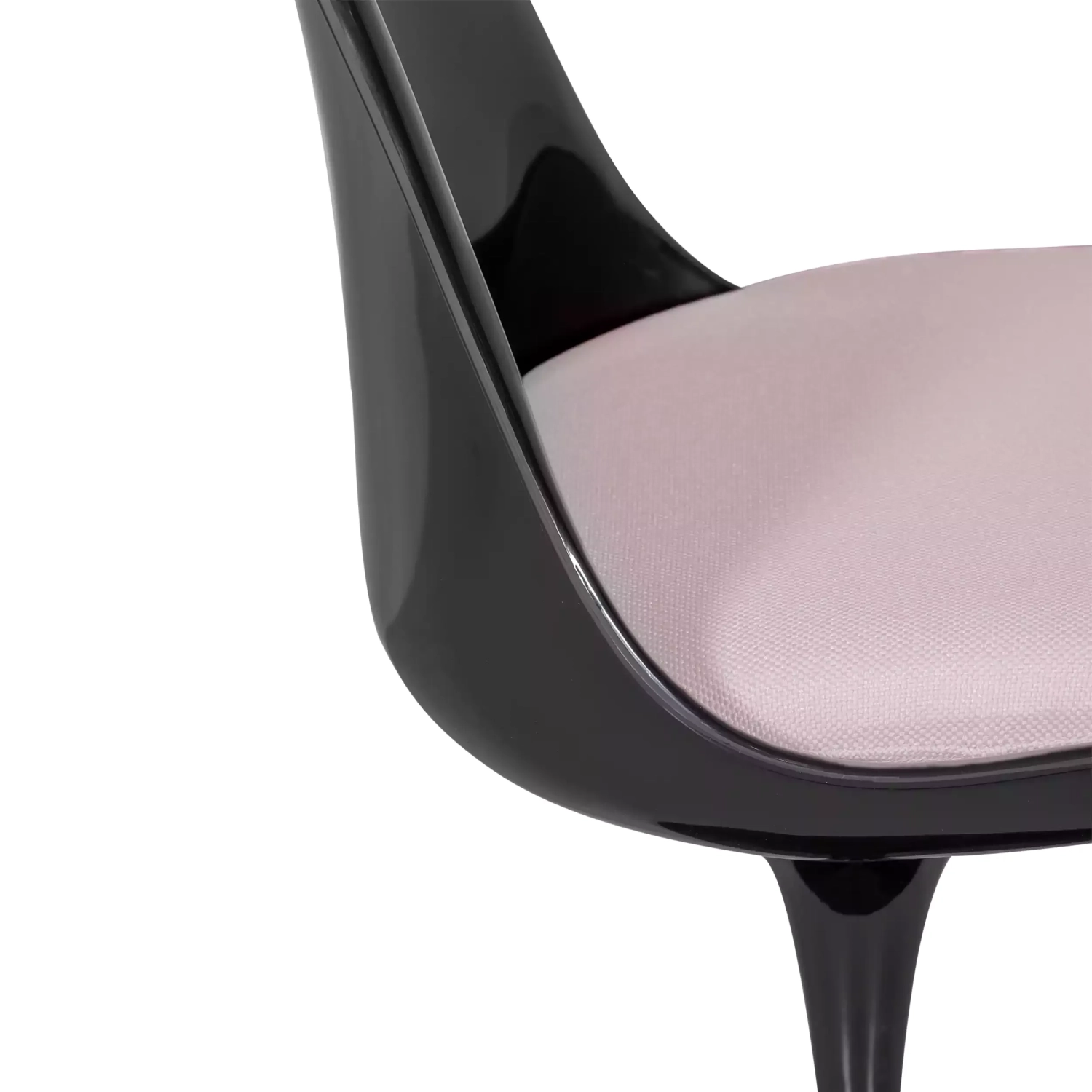 Chaise Lotus All Black avec coussin en coton FURNMOD - 29
