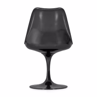 Lotus Chair All Black with cotton cushion FURNMOD - 30