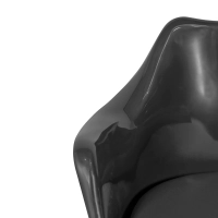 Lotus Arms All Black stol med bomullsdyna FURNMOD - 2