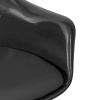 Židle Lotus Arms All Black s bavlněným polštářem FURNMOD - 9