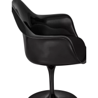 Lotus Arms All Black stol med bomullsdyna FURNMOD - 7