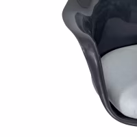 Chaise Lotus Arms All Black avec coussin en coton FURNMOD - 17