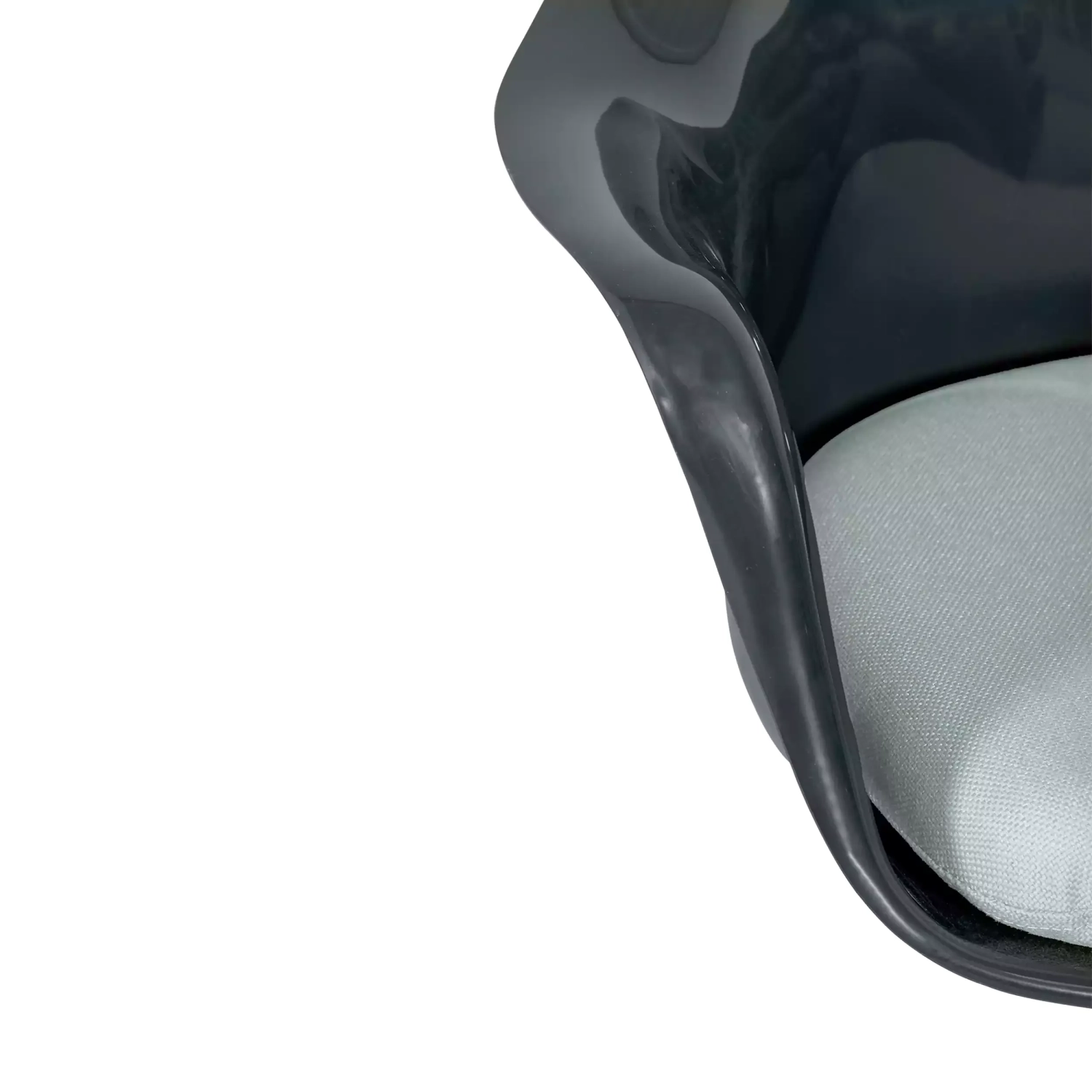 Lotus Arms All Black stol med bomullsdyna FURNMOD - 17
