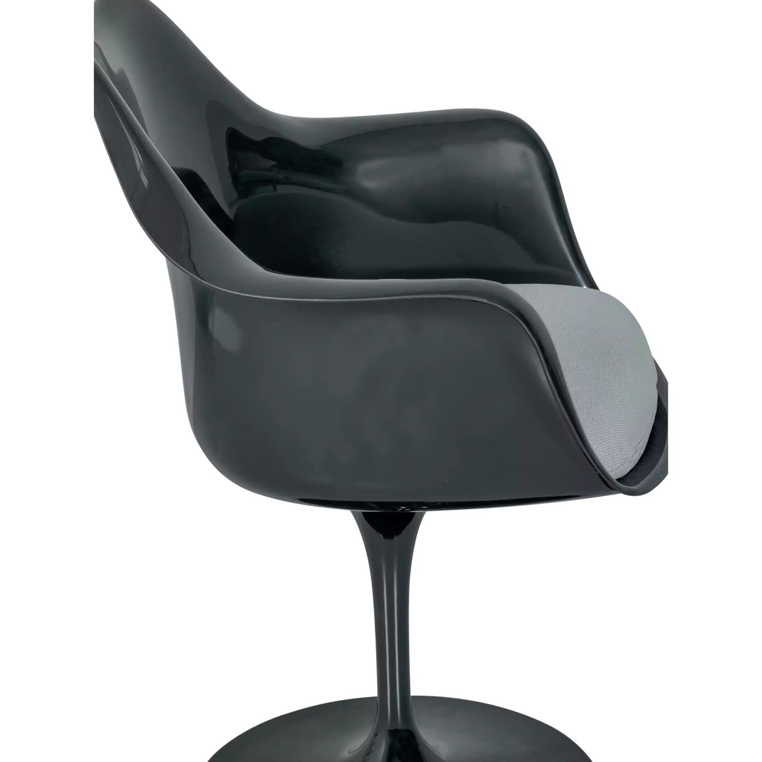 Lotus Arms All Black stol med bomullsdyna FURNMOD - 16