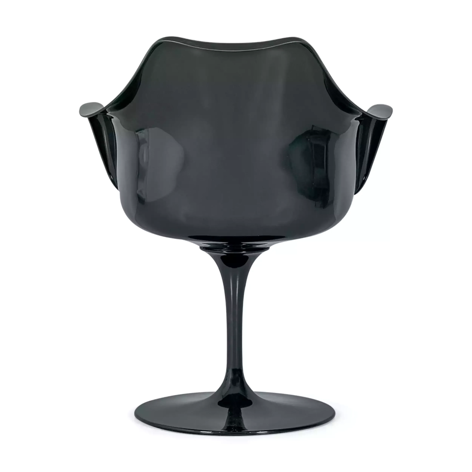 Lotus Arms Chair All Black with cotton cushion FURNMOD - 19