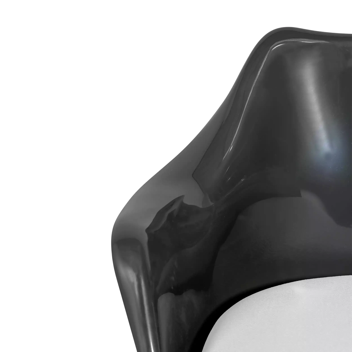 Lotus Arms All Black stol med bomullsdyna FURNMOD - 32