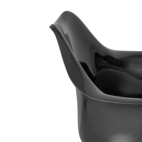 Lotus Arms Chair All Black with cotton cushion FURNMOD - 39