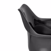 Chaise Lotus Arms All Black avec coussin en coton FURNMOD - 39