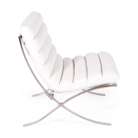 Design fauteuil bekleed met synthetisch leer - Madrid Nest Dream - 14