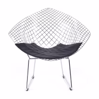 Fauteuil design en acier chromé Diamond FURNMOD - 4