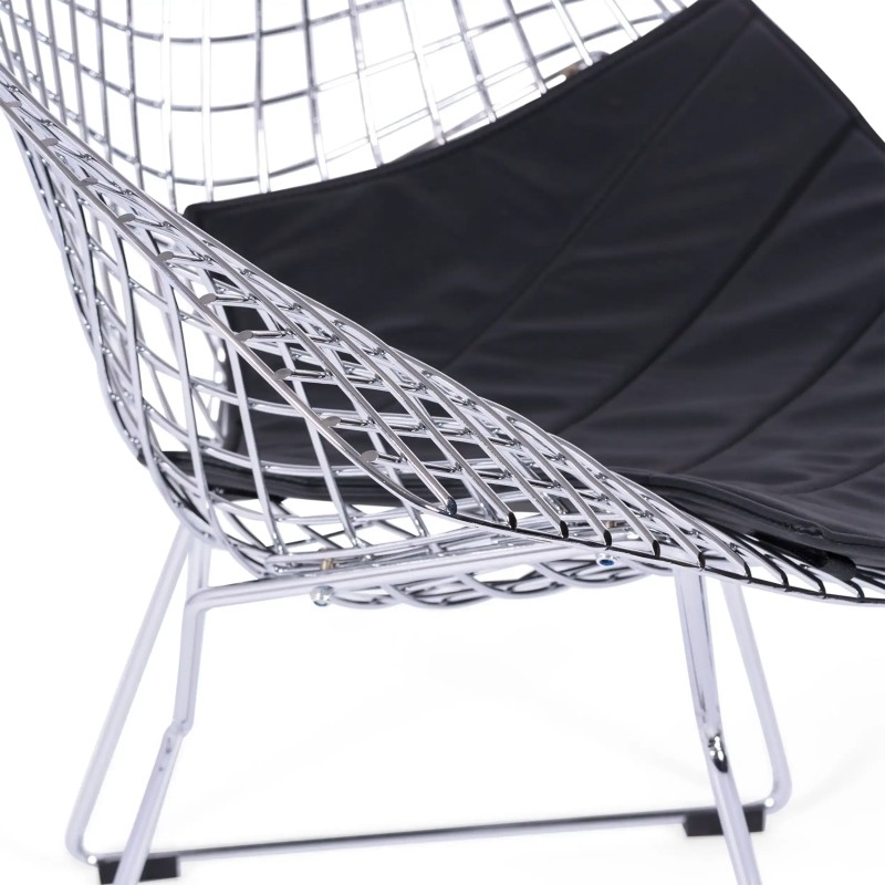 Poltrona di design in acciaio cromato Diamond FURNMOD - 2