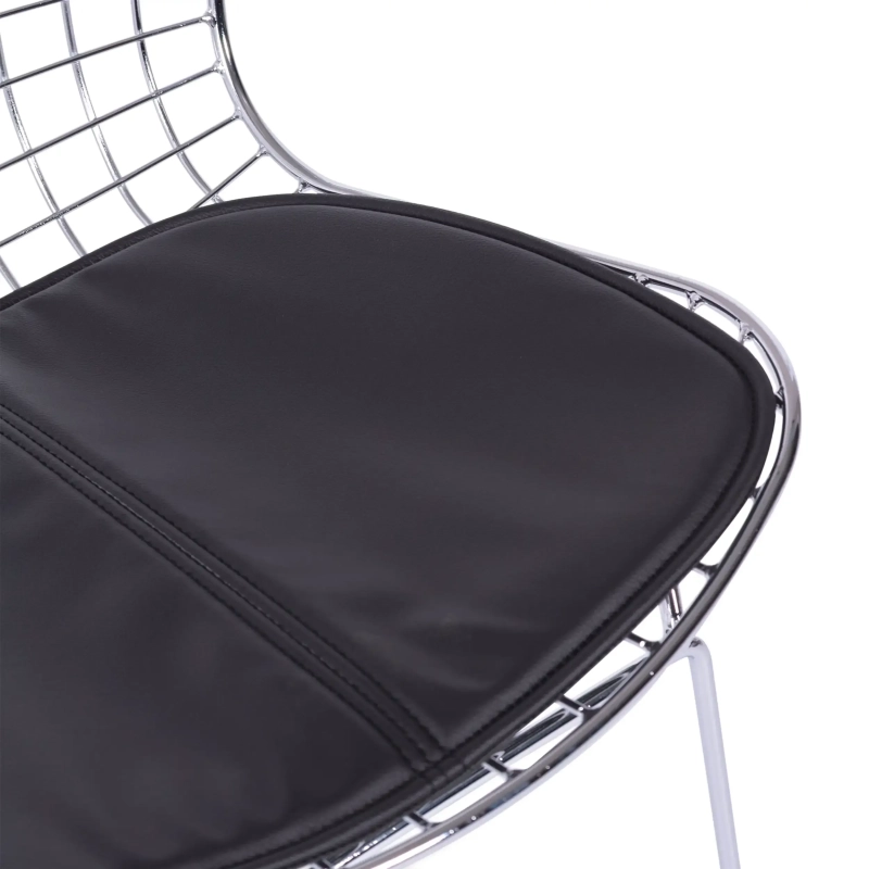 Berta chromed steel dining chair Berta FURNMOD - 2