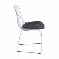 Chaise de salle à manger en acier chromé Berta FURNMOD - 5