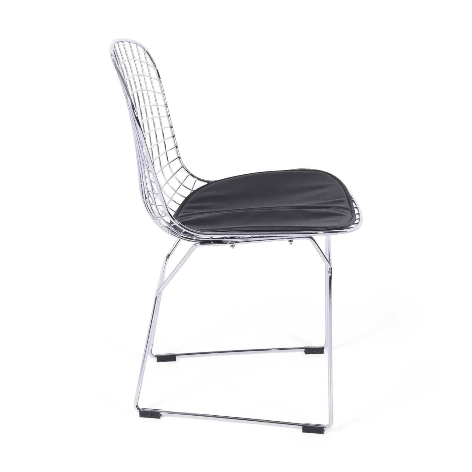 Chaise de salle à manger en acier chromé Berta FURNMOD - 5