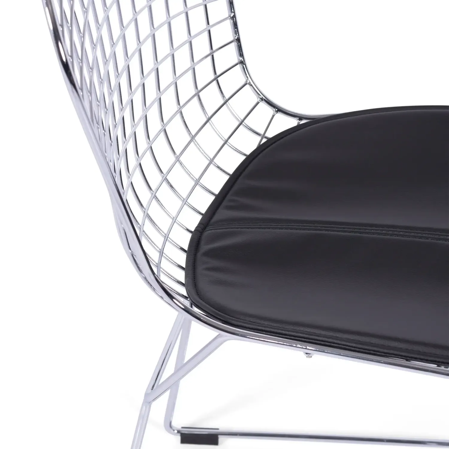 Chaise de salle à manger en acier chromé Berta FURNMOD - 4