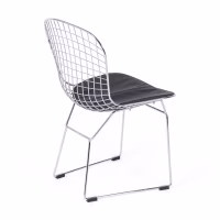 Chaise de salle à manger en acier chromé Berta FURNMOD - 6