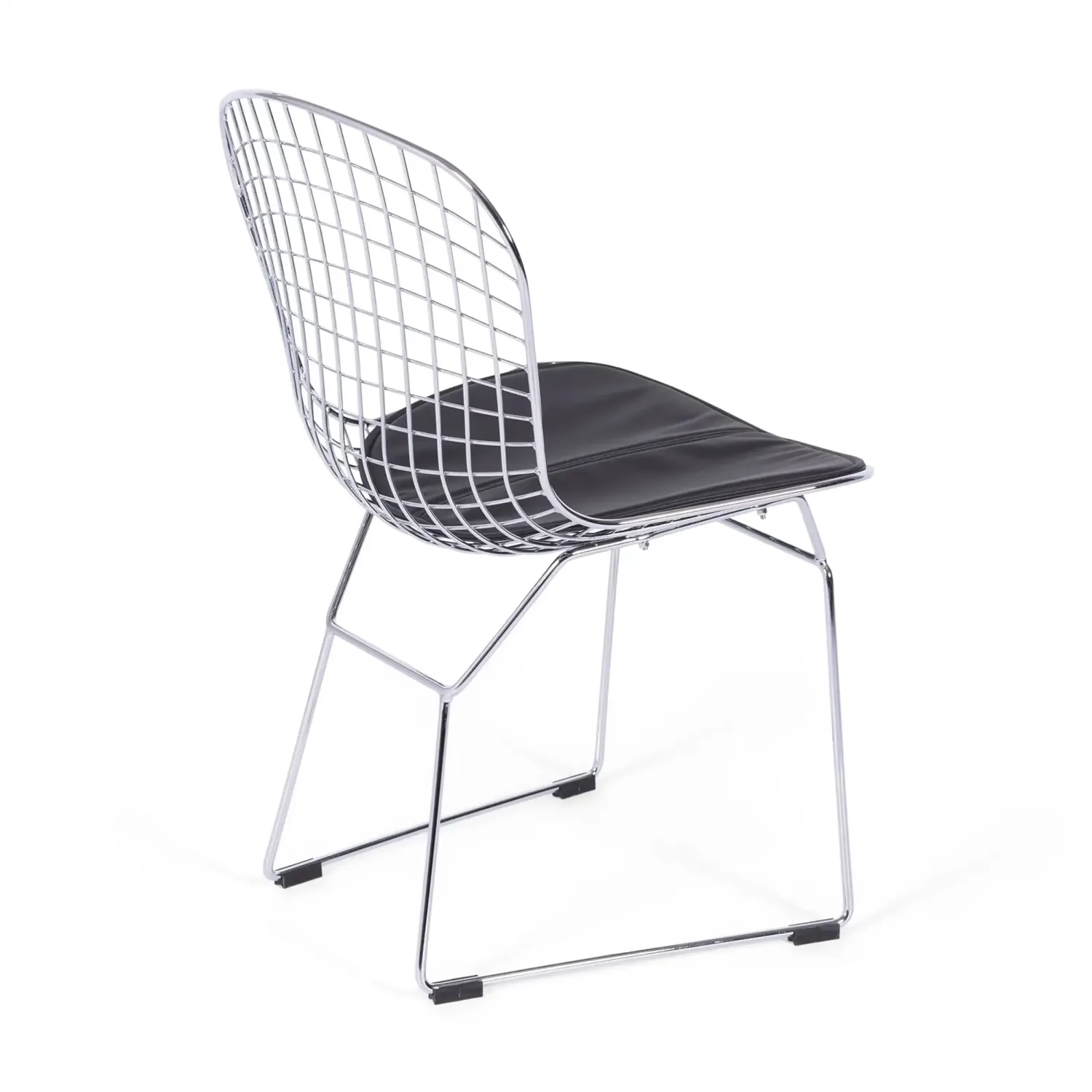 Chaise de salle à manger en acier chromé Berta FURNMOD - 6