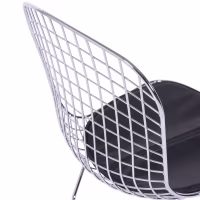 Chaise de salle à manger en acier chromé Berta FURNMOD - 7