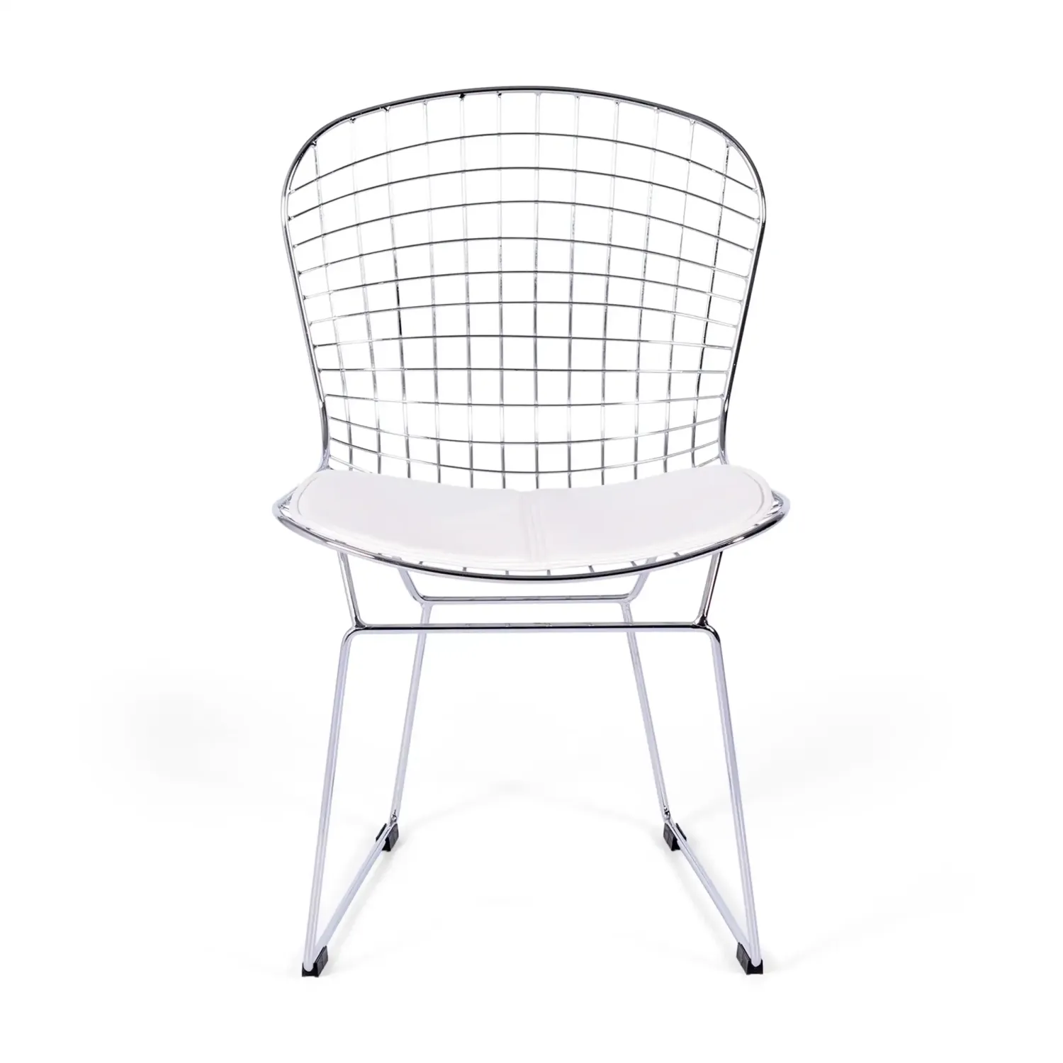 Chaise de salle à manger en acier chromé Berta FURNMOD - 10