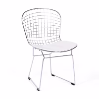 Chaise de salle à manger en acier chromé Berta FURNMOD - 8