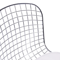 Berta chromed steel dining chair Berta FURNMOD - 12